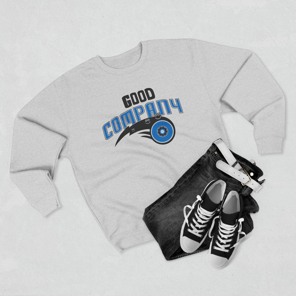 Good Company Unisex Crewneck Sweatshirt, Cozy Sweatshirt Gift for Friends, Casual Style, Relaxed Fit, Autumn Wardrobe Essential