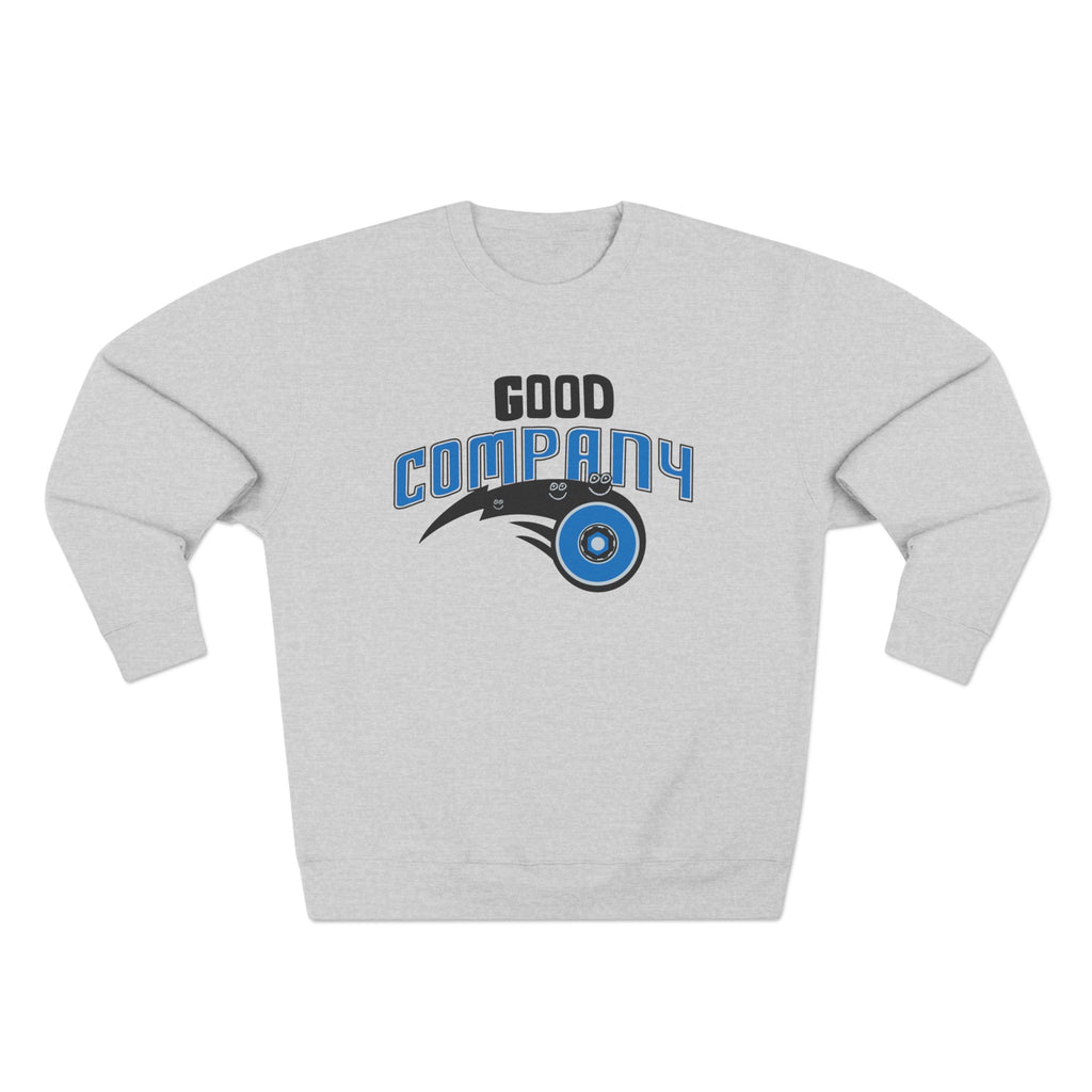 Good Company Unisex Crewneck Sweatshirt, Cozy Sweatshirt Gift for Friends, Casual Style, Relaxed Fit, Autumn Wardrobe Essential