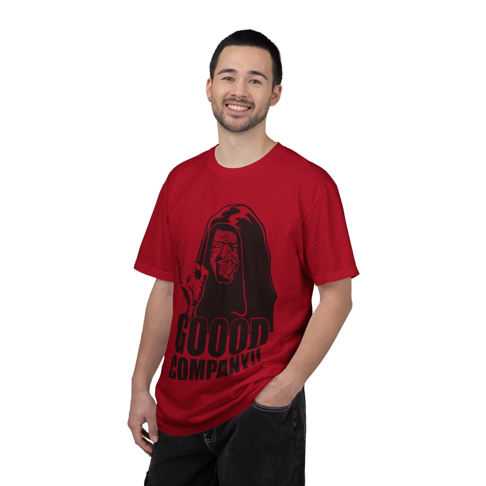 Good Company Unisex Garment-Dyed T-shirt | Fun Graphic Tee, Casual Wear, Gift for Friends, Humor Shirt, Anytime Outfit